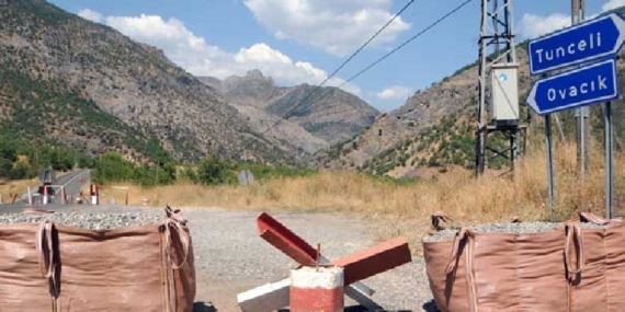 Dersim’de 3 ilçeye girişler yasak