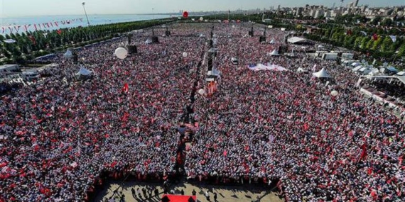 Adalet Yürüyüşü dev mitingle sona erdi
