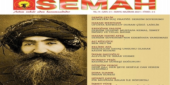 Semah dergisi ‘Kapanmayan Yara DERSİM’ manşetiyle çıktı