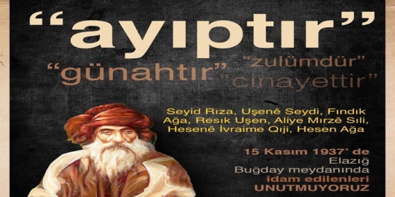 İDAMLARININ 84. YILINDA SEYİT RIZA VE ARKADAŞLARINI SAYGIYLA ANIYORUZ