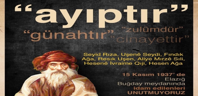 İDAMLARININ 84. YILINDA SEYİT RIZA VE ARKADAŞLARINI SAYGIYLA ANIYORUZ