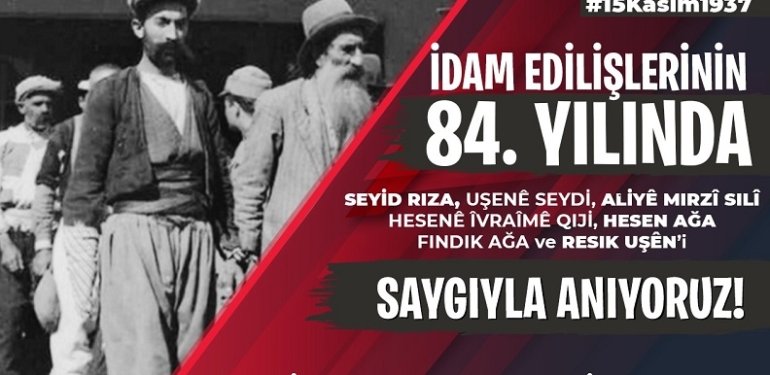 Seyid Rıza ve yol arkadaşları Dersim’de anılıyor