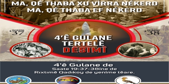Dersim 38 Anmasına Çağrı…