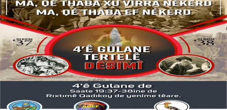 Dersim 38 Anmasına Çağrı…