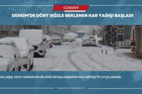 dersim kar yagisi manset