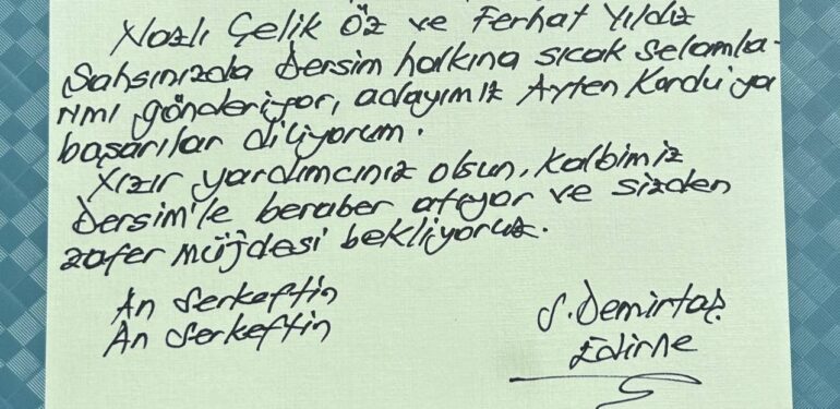 Selahattin Demirtaş’tan Ayten Kordu’ya mesaj: Zafer müjdesi bekliyoruz