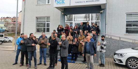 Dersim SGK çalışanlarından iş bırakma eylemi