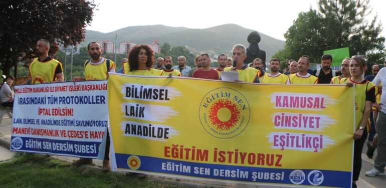 Dersim’de ÇEDES protestosu: Çocuklarımızı karanlığa teslim etmeyeceğiz