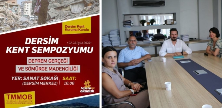 Dersim’de sömürge madenciliği ve deprem gerçeği sempozyumu