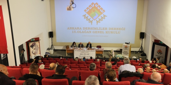 Ankara Dersimliler Derneği 15.Olağan Kurulu’nu yaptı