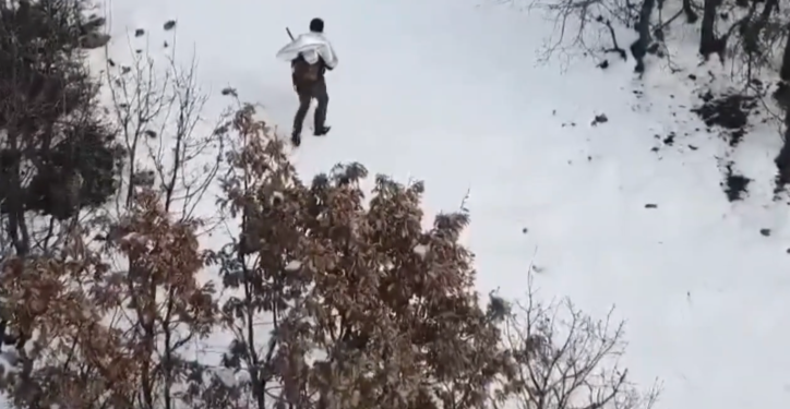 Mazgirt’te kaçak avcı dronla tespit edildi