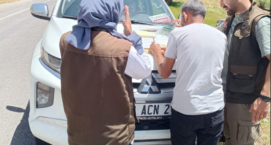 Dersim’de kaçak balık avlayanlara 10 bin 480 lira para cezası