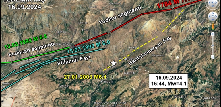 Deprem uzmanı Demirtaş: Dersim depremi Diri Fay Haritası’nda yer almayan bir fayda gerçekleşti