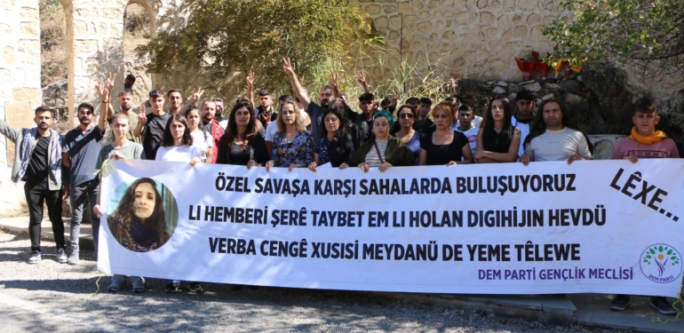 DEM Parti Gençlik Meclisi Dersim’den seslendi: Gülistan Doku nerede?
