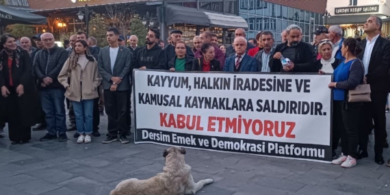 Dersim’de Esenyurt protestosu