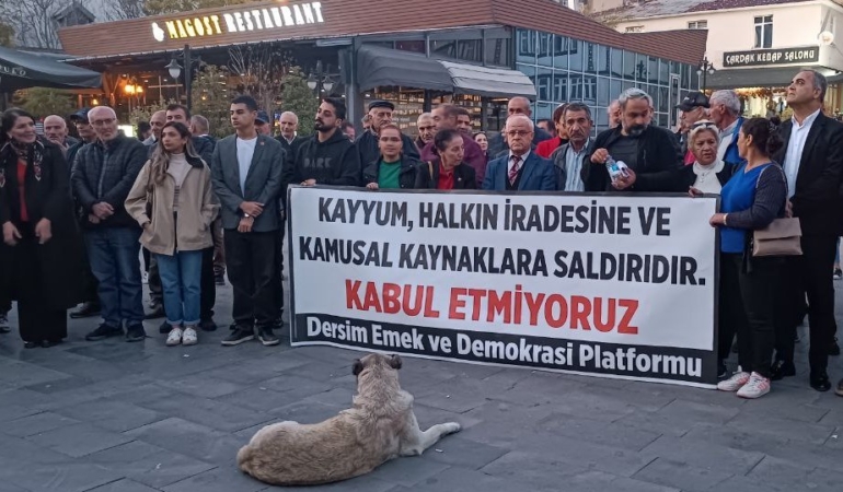 Dersim’de Esenyurt protestosu