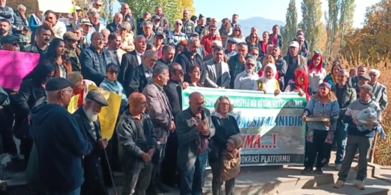 Munzur Gözelerinde “keşif” protestosu