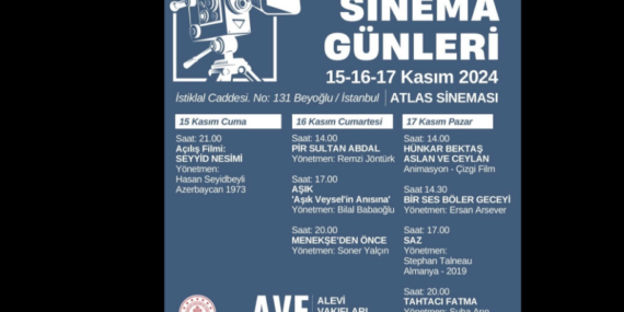 Türkiye’de ilk kez düzenlenecek Alevi Sinema Günleri, 15 Kasım’da başlıyor