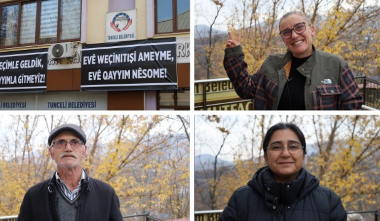 Dersim Belediyesinde nöbet eylemi sürüyor: Dersim’e sefer olur ama zafer olmaz