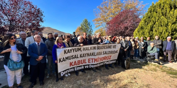 Dersim’de kayyum protestosu