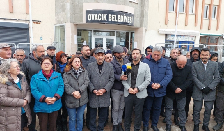 Alevi kurumları, HDK ve DEM Parti Ovacık’ta: Yurdumuzu kayyıma teslim etmeyeceğiz