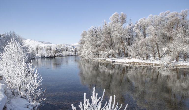 Munzur Vadisinden kırağı manzaraları