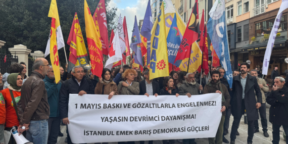 İstanbul Emek Barış Demokrasi Güçleri’nden ‘1 Mayıs’ gözaltılarına protesto