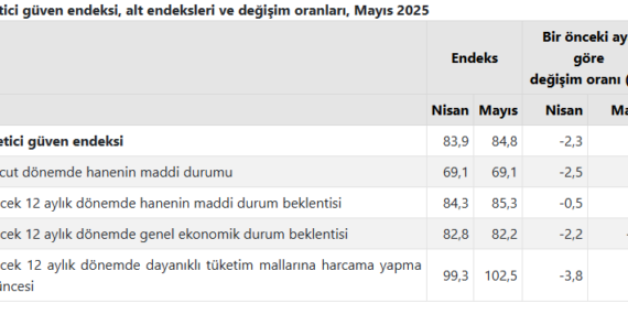 TÜİK: Maddi durum beklentisi iyileşmedi, ekonomiye güven düştü