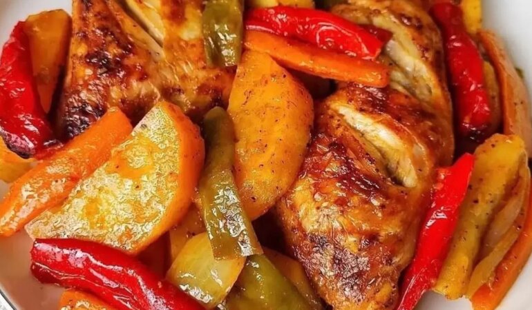 Fırında sebzeli tavuk nasıl yapılır?