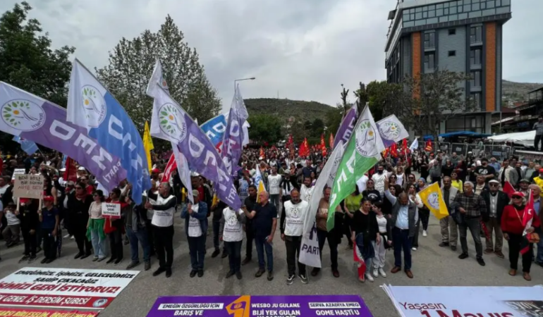 Dersim’de 1 Mayıs: Emeğimizden ve meydanlardan vazgeçmeyeceğiz