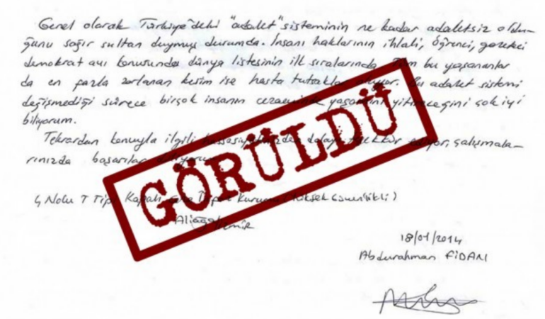 AYM: Cezaevinde görüş ve yazışma gözetimi hak ihlali