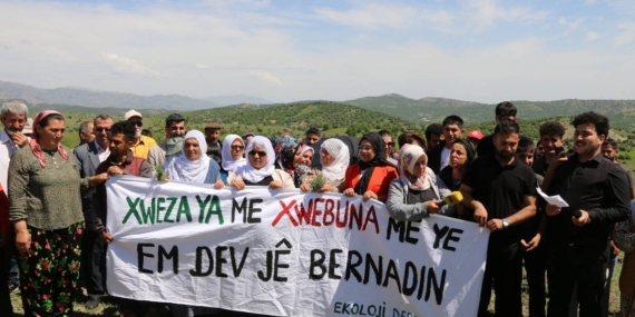 Diyarbakır Kulp’ta GES protestosu