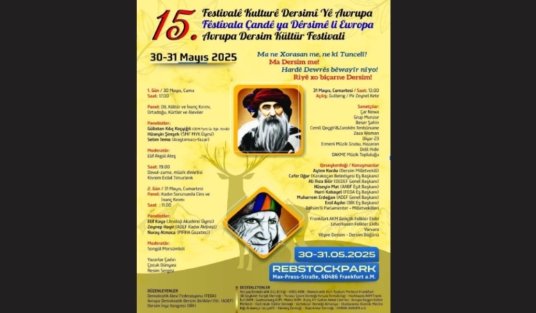 Dersim Festivali ve Görevlerimiz!