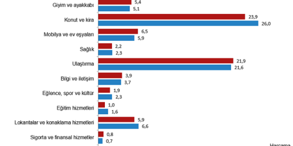 Hane bütçesinin dörtte biri kiraya ve konuta gidiyor
