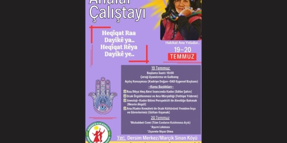 DAD Kadın Meclisi’nden Dersim’de Anlamlı Buluşma: Analar Çalıştayı 19-20 Temmuz’da Yapılacak