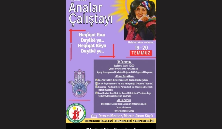 DAD Kadın Meclisi’nden Dersim’de Anlamlı Buluşma: Analar Çalıştayı 19-20 Temmuz’da Yapılacak