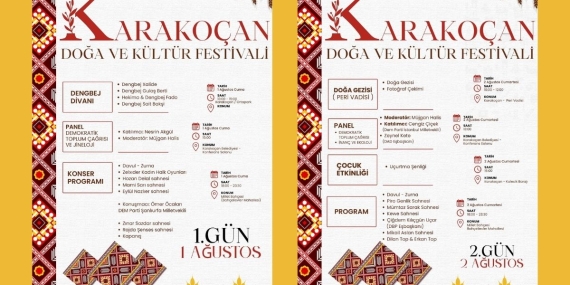 Karakoçan Doğa ve Kültür Festivali’nin Programı Belli Oldu