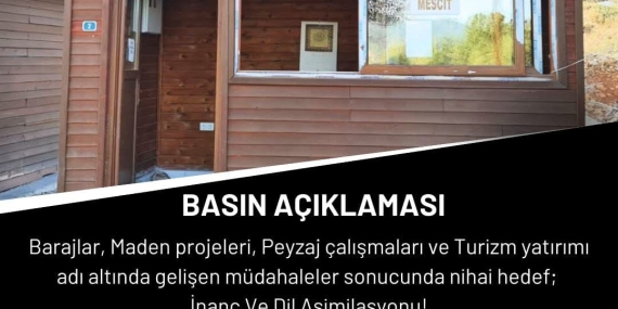 Munzur Gözeleri’ne Mescit Yapılmasına Tepki, Protesto Eylemi Cumartesi günü