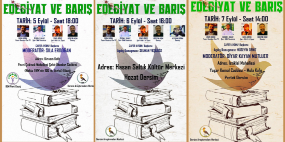 Dersim Araştırmaları Merkezi’nden “Edebiyat ve Barış” Panelleri