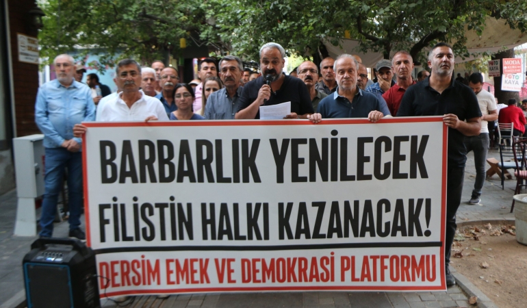 Dersim’de Filistin Dayanışması: Barbarlık Yenilecek, Filistin Halkı Kazanacak