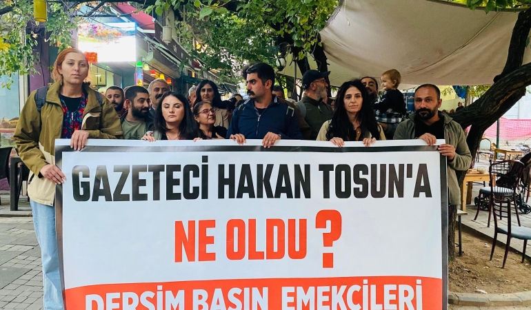 Dêrsim’de gazeteci Hakan Tosun için eylem