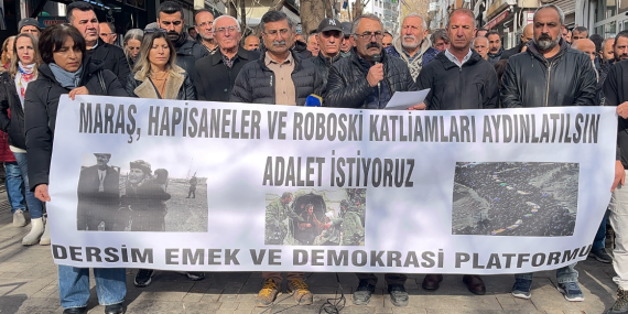 Dersim’de Maraş ve Roboski katliamları protestosu