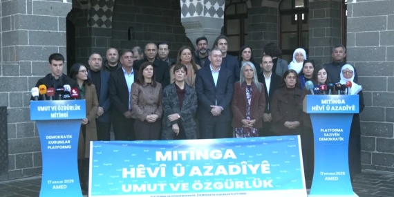 Diyarbakır’da “Abdullah Öcalan’a özgürlük” mitingi düzenlenecek