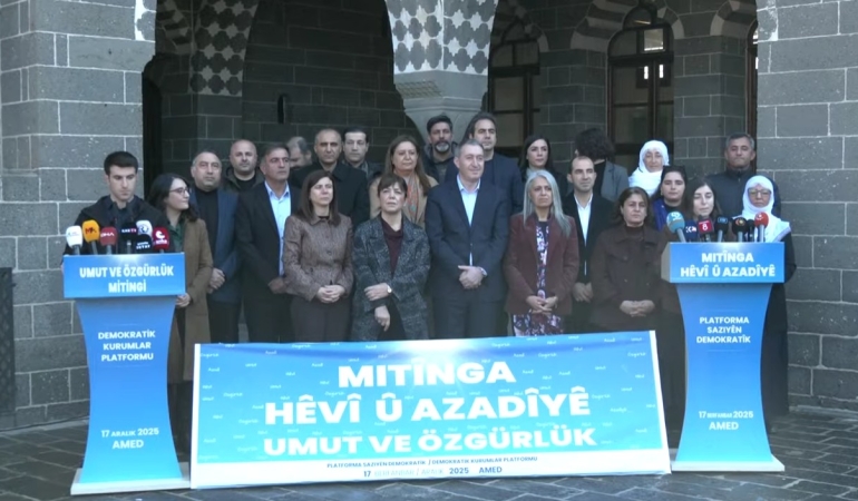 Diyarbakır’da “Abdullah Öcalan’a özgürlük” mitingi düzenlenecek