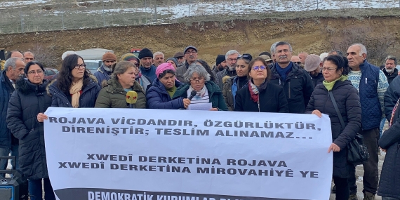 Mazgirt’te Rojava’ya destek eylemi