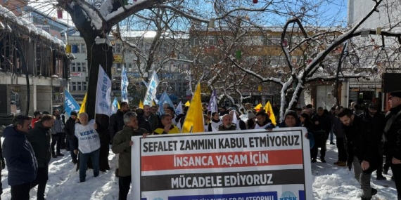 Dersim’de KESK’e bağlı kamu emekçileri iş bıraktı