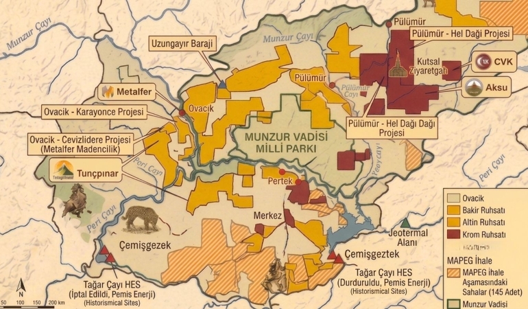 Dersim’de büyüyen maden ve enerji projeleri: Bir coğrafyanın geleceği üzerine mücadele