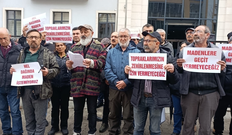 Hel Dağı’nda maden ocağına karşı 2 bin imza toplandı