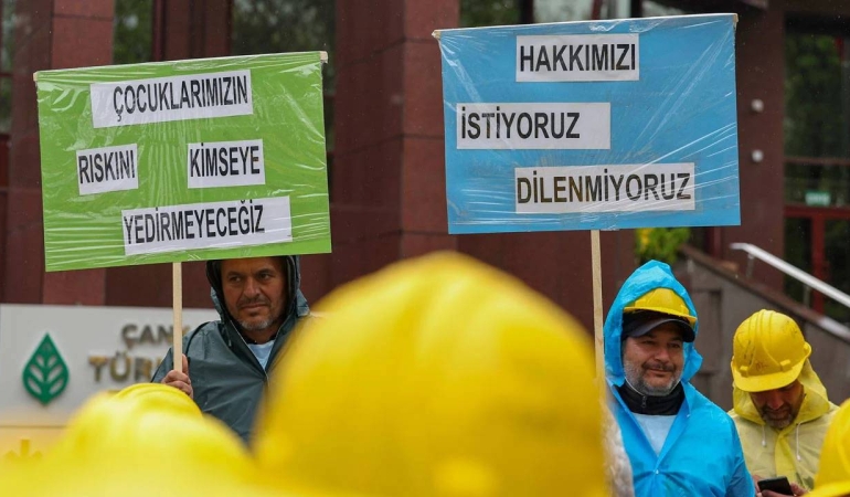 Maden işçileri: Direniş tüm haklarımız ödenene dek sürecek