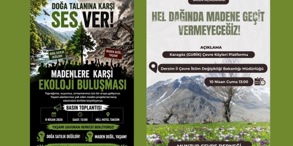 Dersim ve İstanbul’da doğa savunucularından ortak çağrı